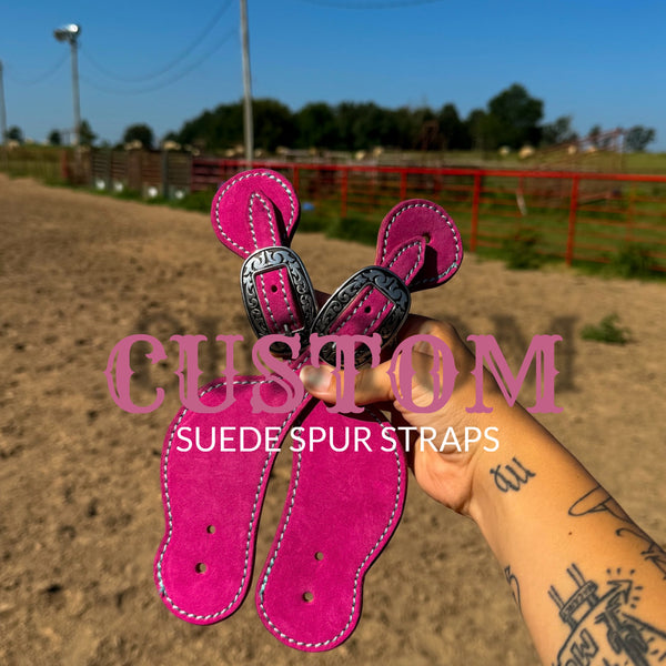 CUSTOM SUEDE SPUR STRAPS