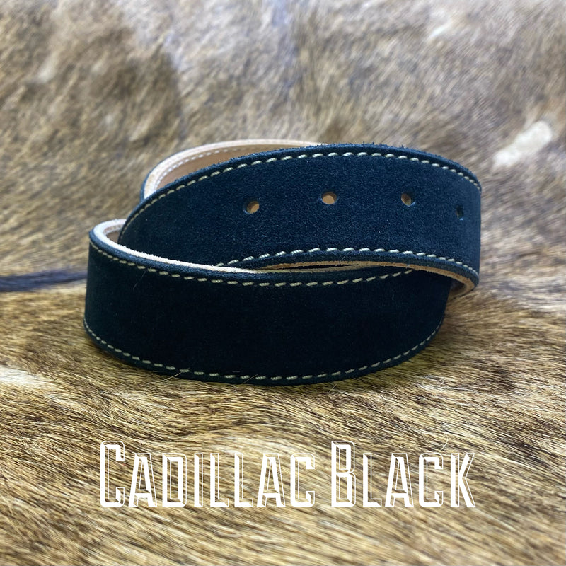 CADILLAC BLACK - SINGLE STITCH BELT